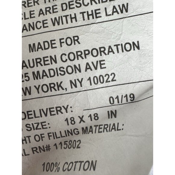 2 Ralph Lauren Polo Embroidered Sweater Bear Pillows With Down Inserts Blue READ - Picture 15 of 15